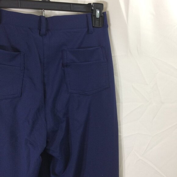 NEW Yogipace Yoga Dress Pants Straight Leg Stretch Navy 2 Back Pockets NWT Small - Picture 4 of 8